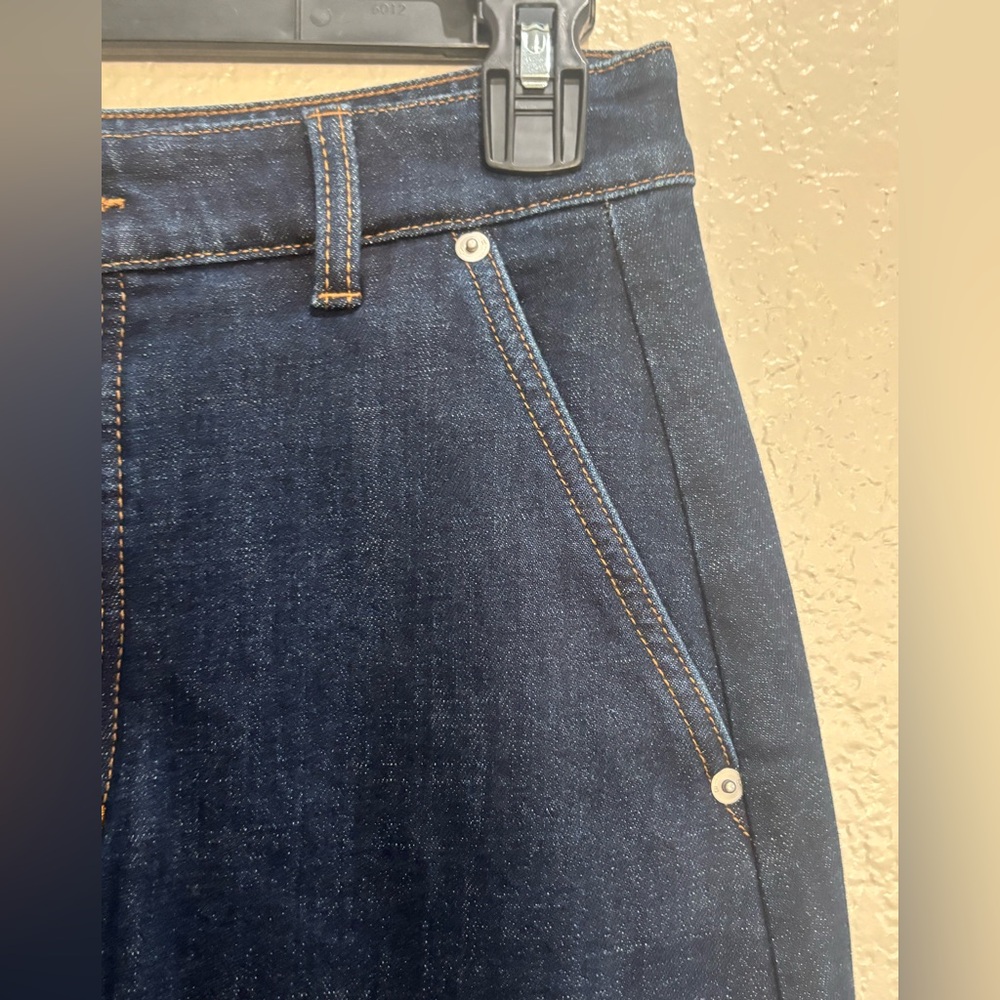 Banana Republic 
Denim Skirt Womens 4 
Center Split Classic 
Maxi Dark Wash Y2K - Picture 8 of 11
